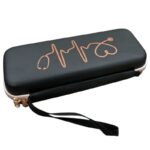 Triple layered hard case pu leather black