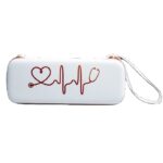 Triple layered hard case pu leather white 2